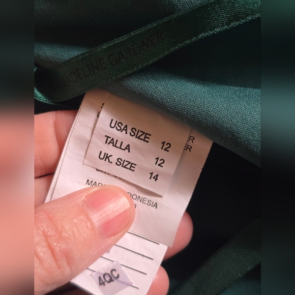 Mori Lee Madeline Gardner Ruffle Flutter Sleeve Dress Size 12 - Picture 7 of 9